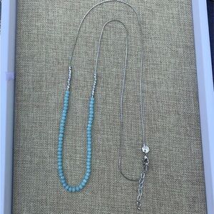 Origami Owl 💎, silver and turquoise beaded chain